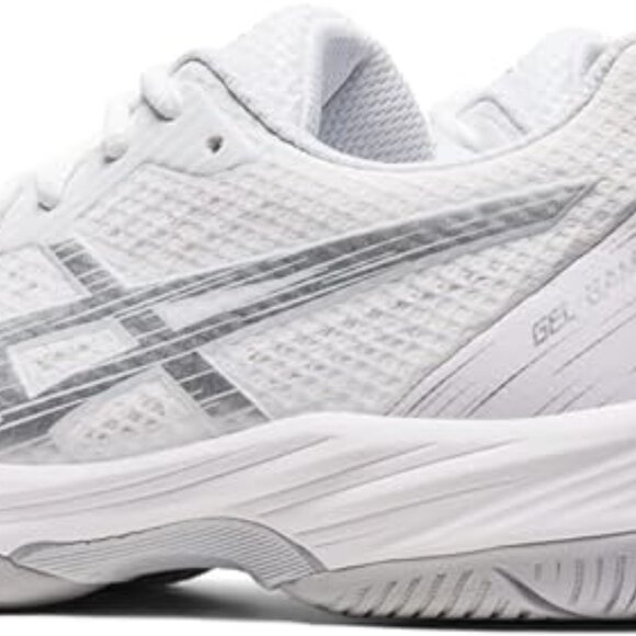 ASICS Women's Gel-Game 9 Tennis Shoes, 7.5, White/Pure Silver - Picture 10 of 13